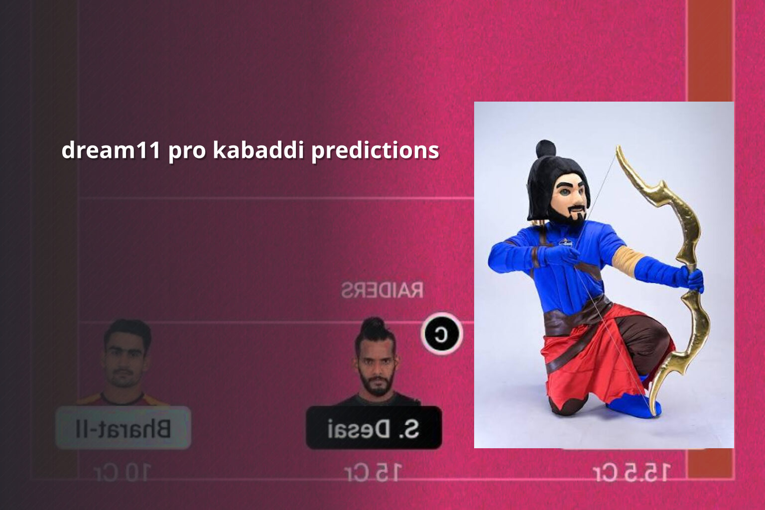 dream11 pro kabaddi predictions - sportsbook