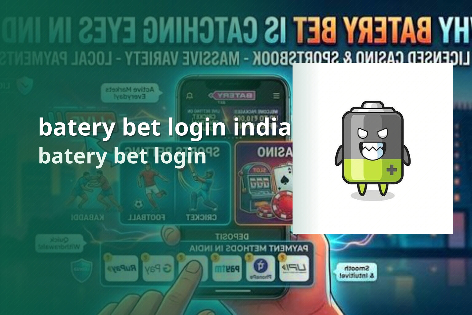batery bet login india batery bet login