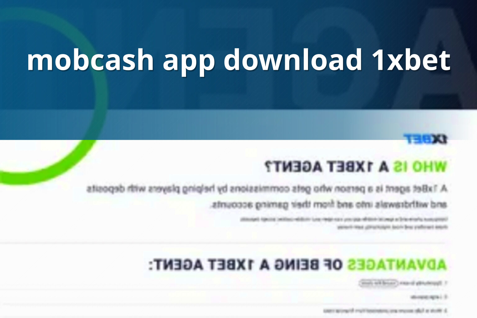 mobcash app download 1xbet - gaming_brand