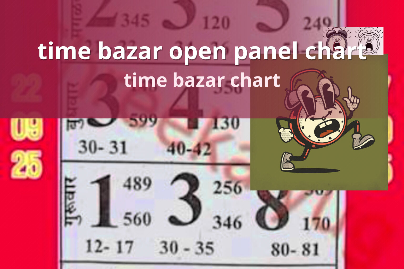 time bazar open panel chart time bazar chart