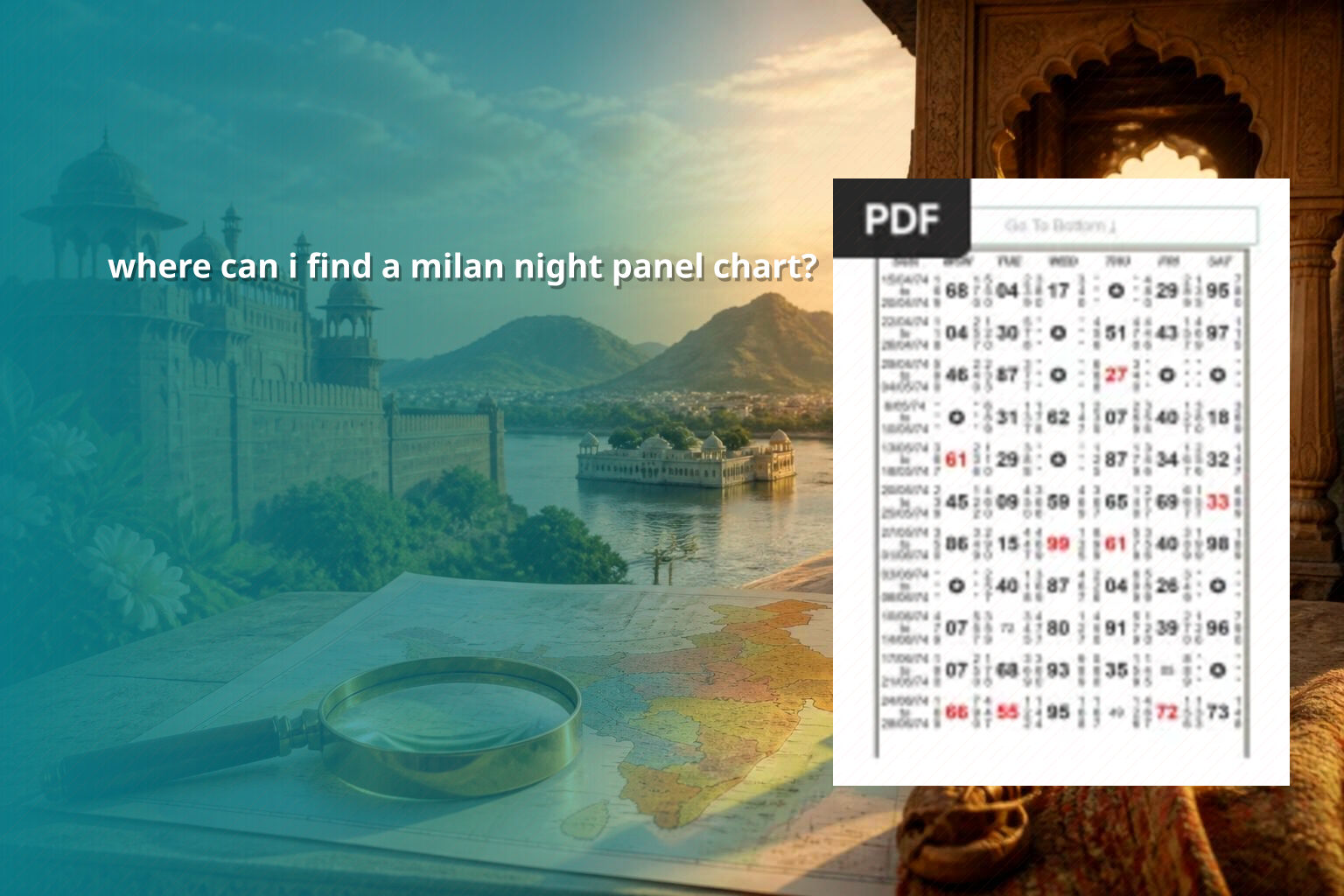 where can i find a milan night panel chart? - matka_satta