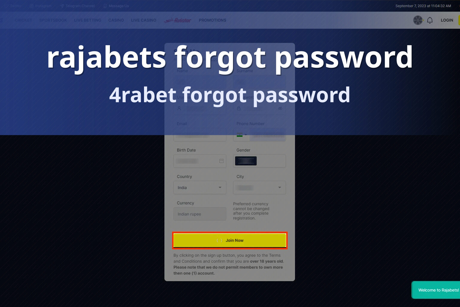 rajabets forgot password - gaming_brand