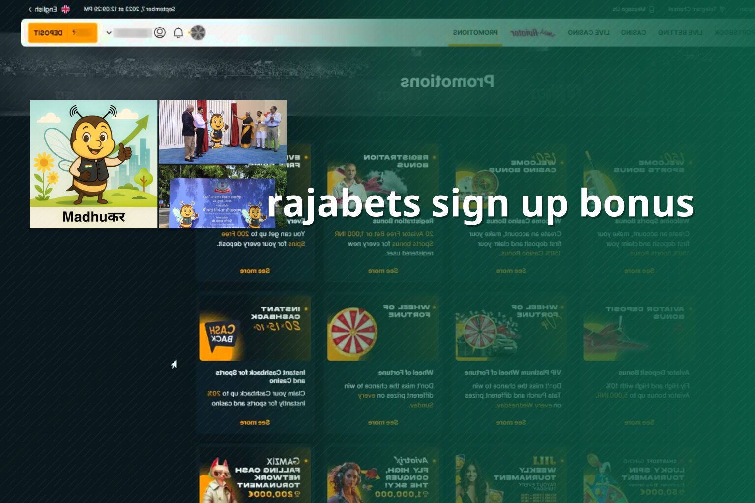 rajabets sign up bonus - gaming_brand