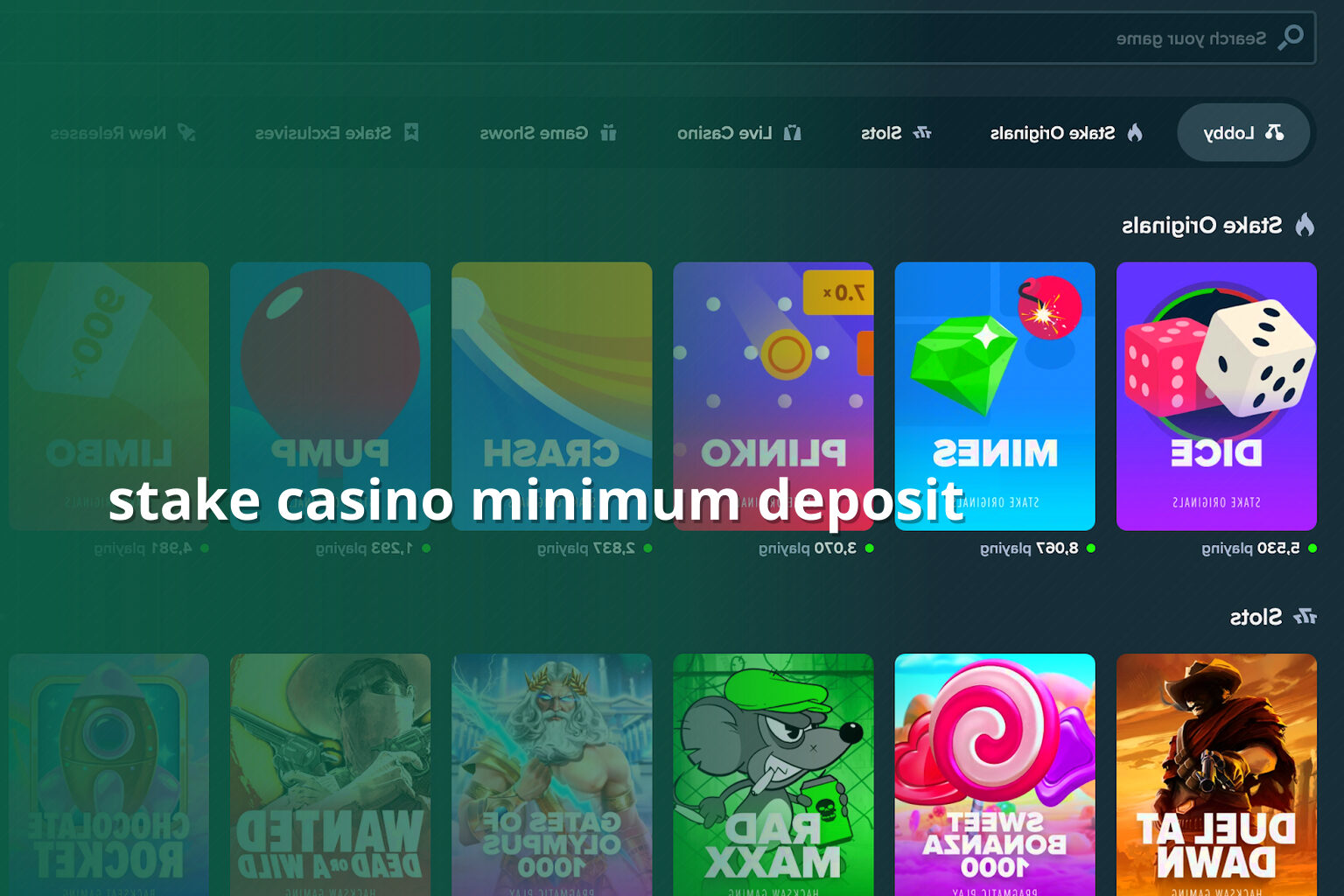 stake casino minimum deposit - gaming_brand
