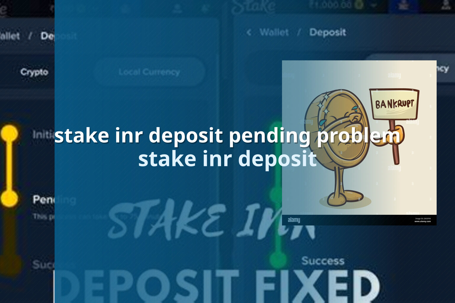 stake inr deposit pending problem - online gaming transaction support
