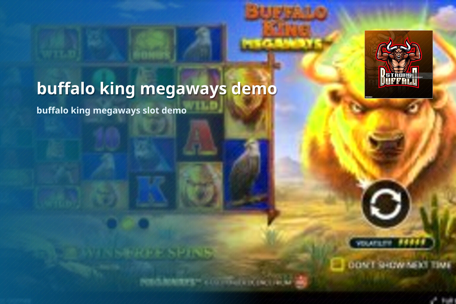 buffalo king megaways demo buffalo king megaways slot demo