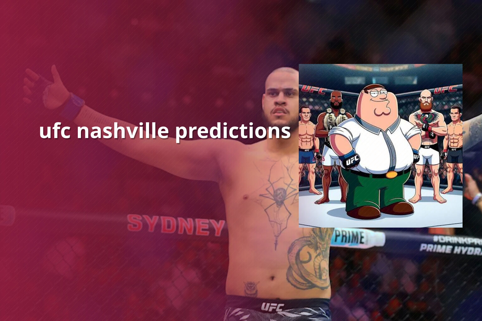 ufc nashville predictions - sportsbook