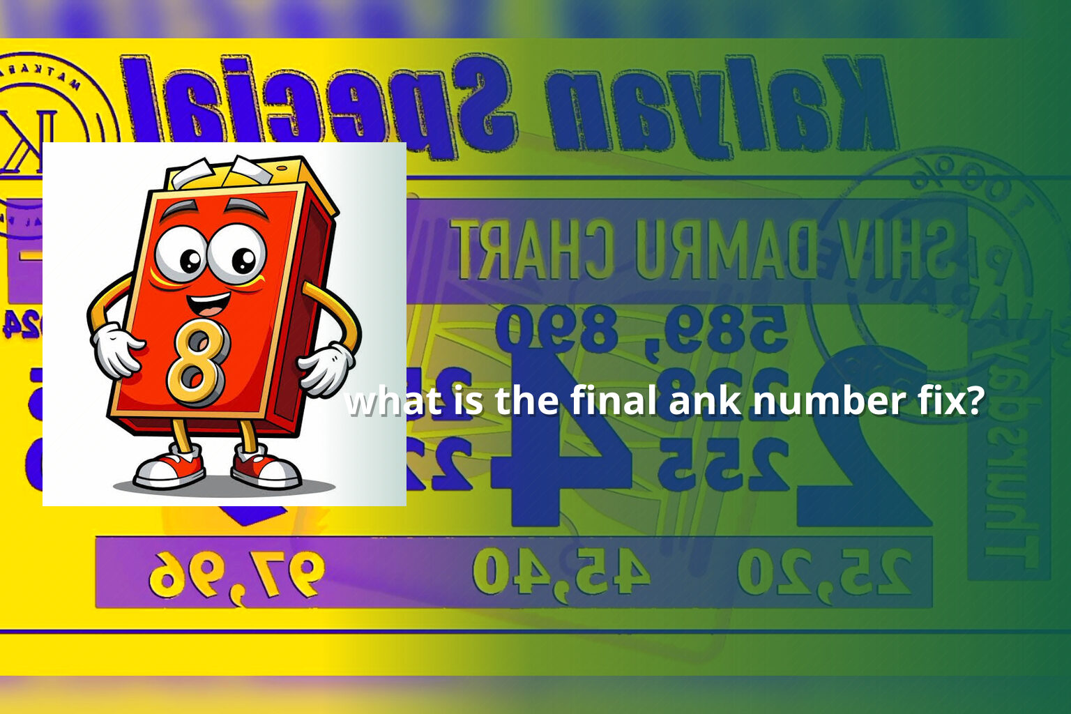 what is the final ank number fix? - online_gaming