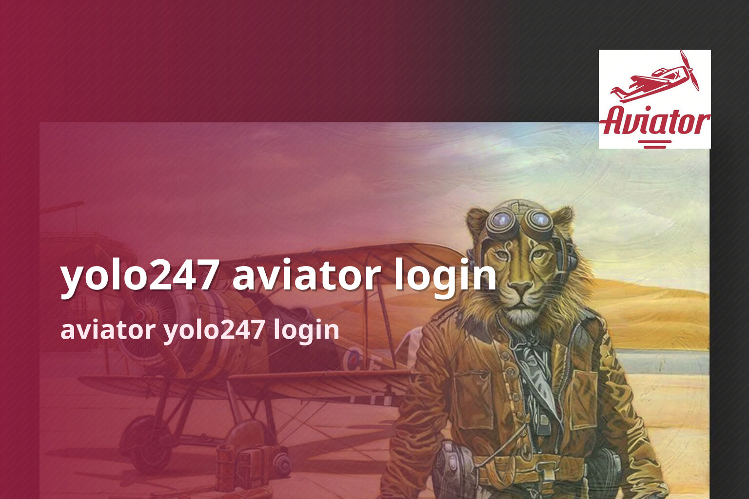 yolo247 aviator login - gaming_brand