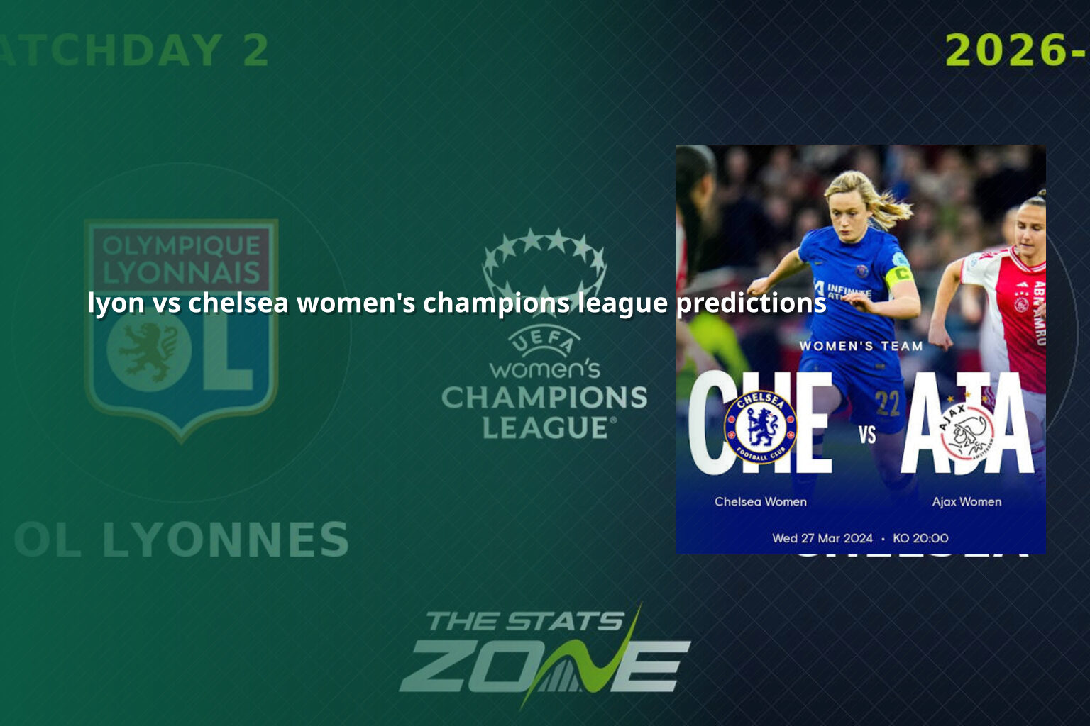 lyon vs chelsea women's champions league predictions - sportsbook