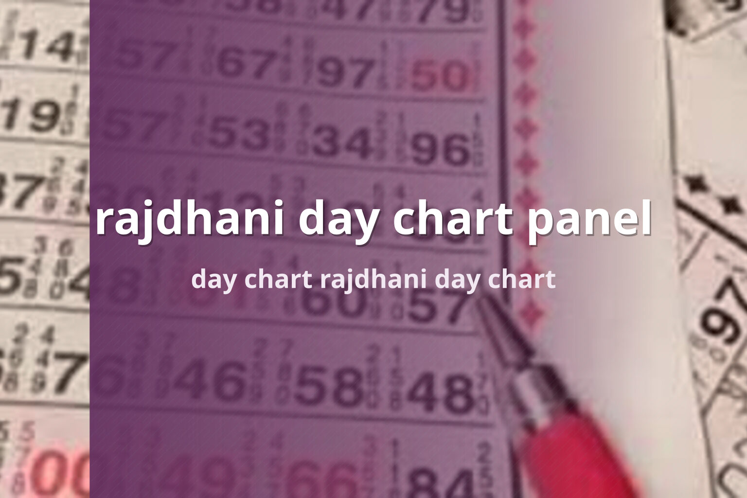 rajdhani day chart panel day chart rajdhani day chart