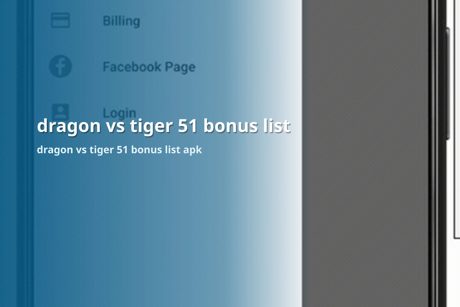 dragon vs tiger 51 bonus list - slots