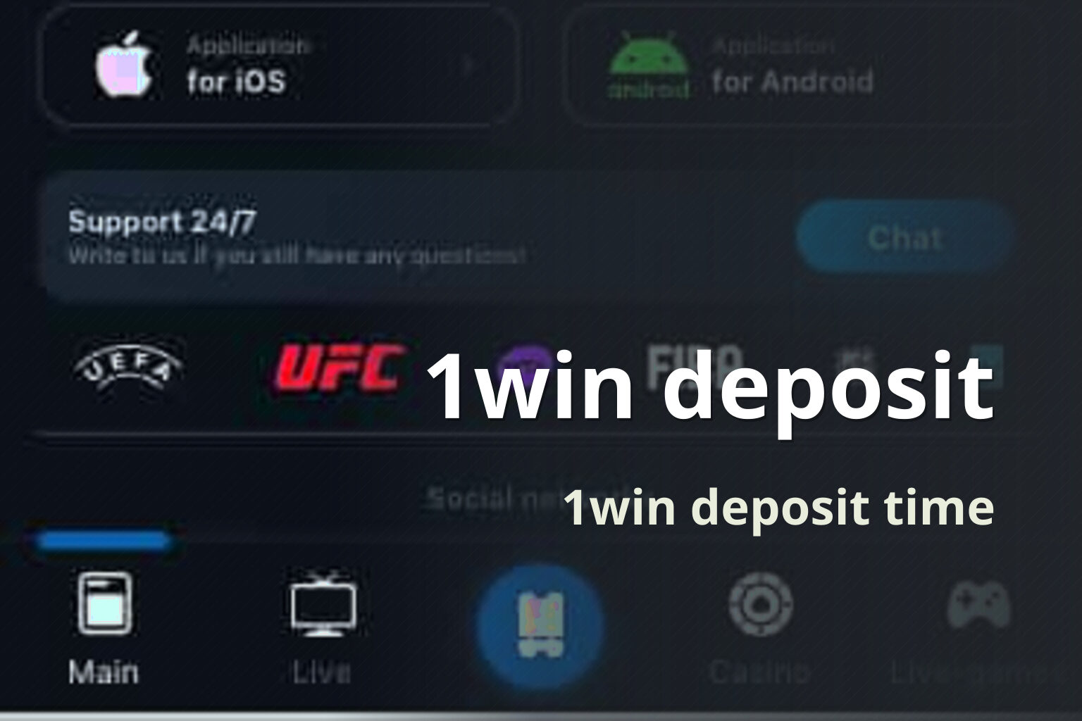 1win deposit 1win deposit time