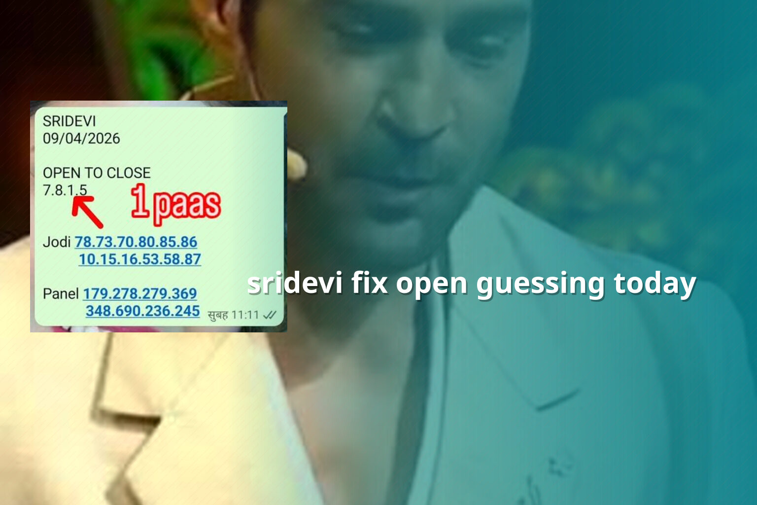 sridevi fix open guessing today - matka_satta