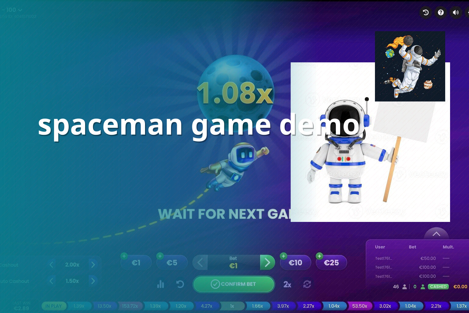 spaceman game demo - slots