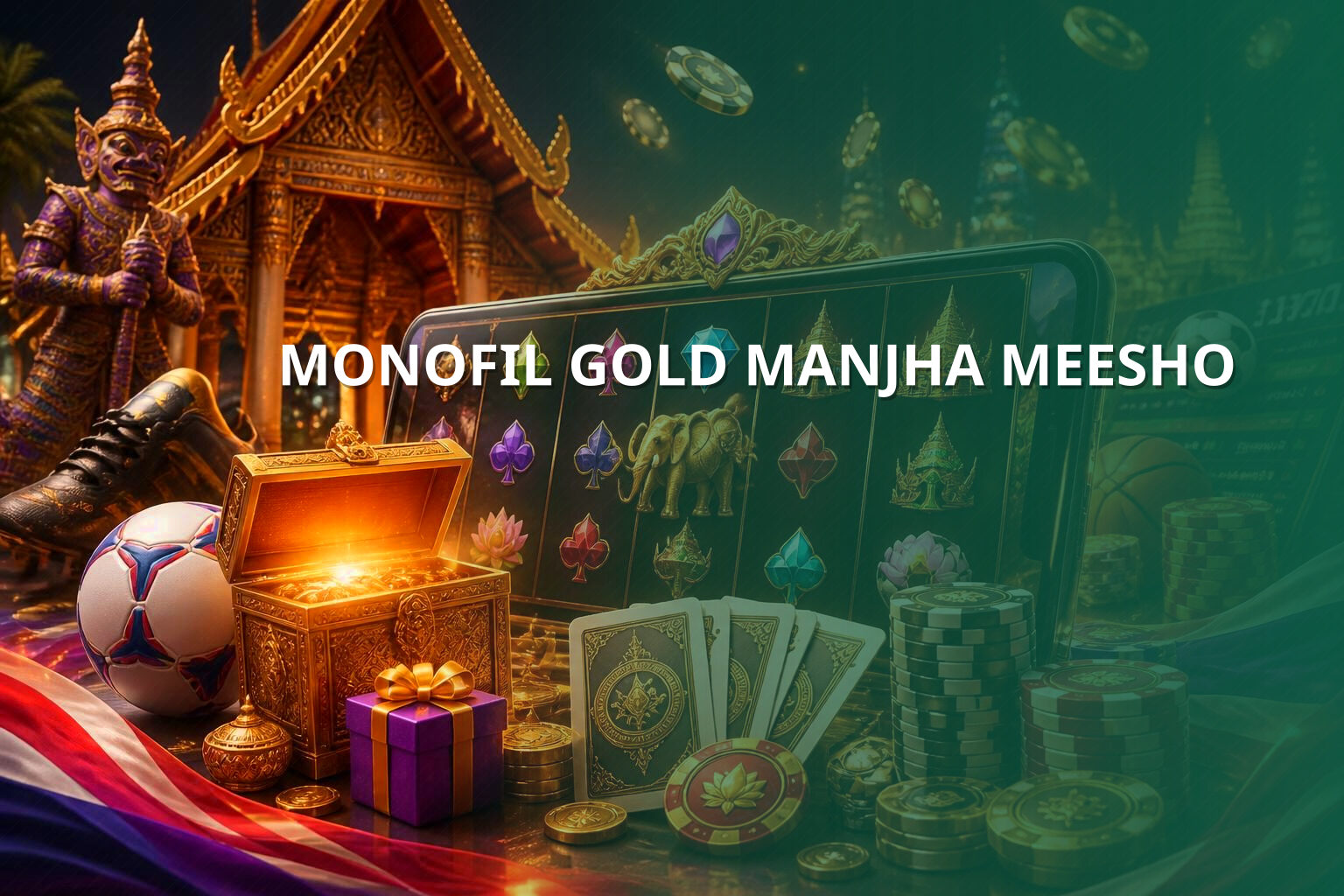 MONOFIL GOLD MANJHA MEESHO - ecommerce product