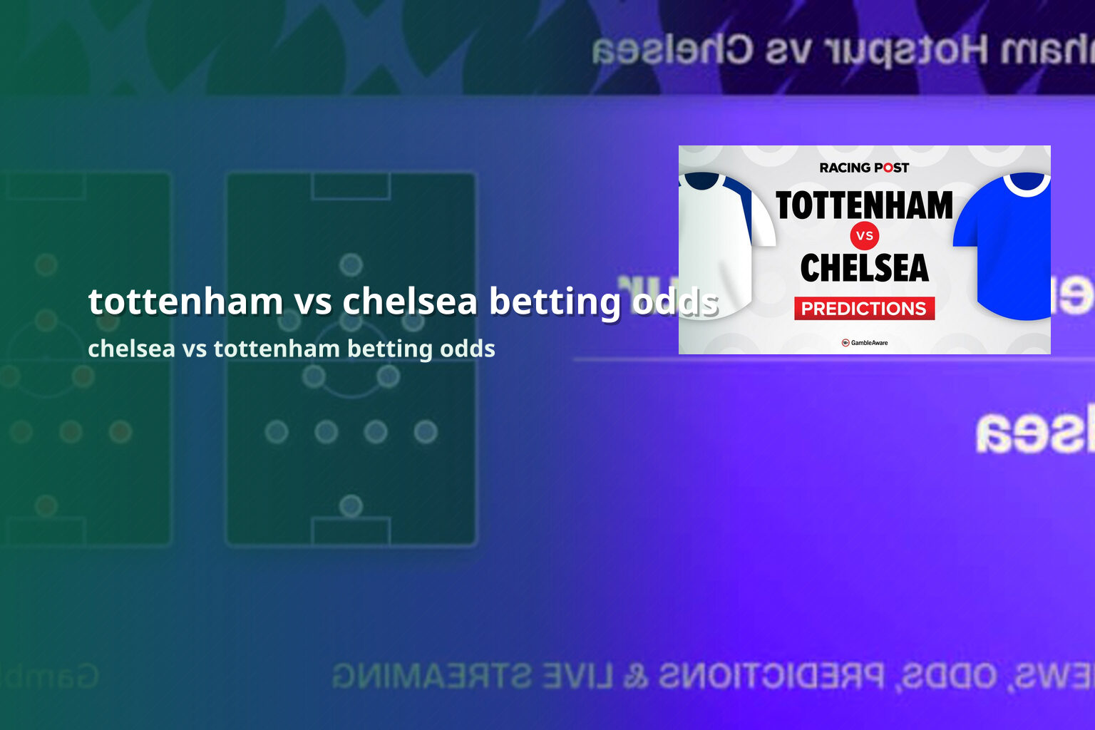 tottenham vs chelsea betting odds chelsea vs tottenham betting odds