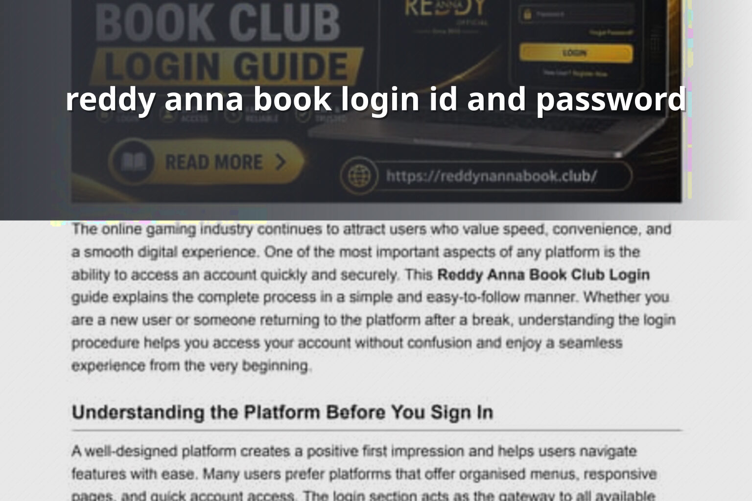 reddy anna book login id and password - gaming_brand