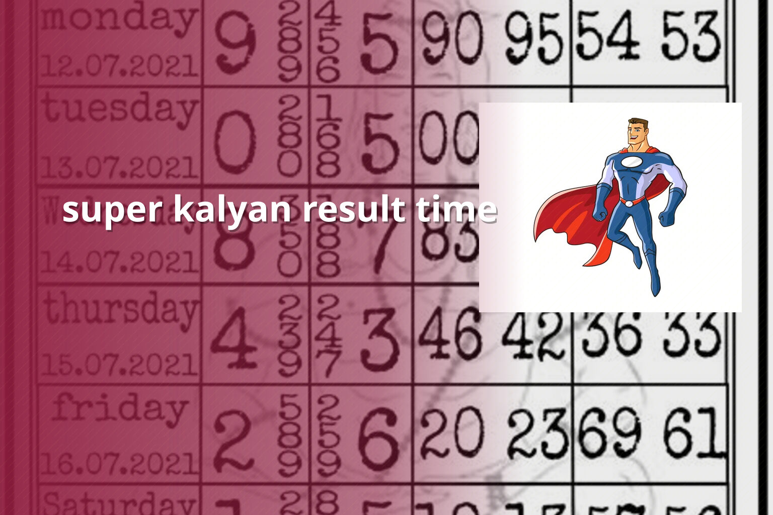 super kalyan result time - matka_satta