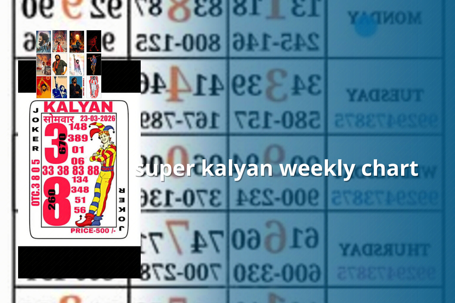 super kalyan weekly chart - matka_satta