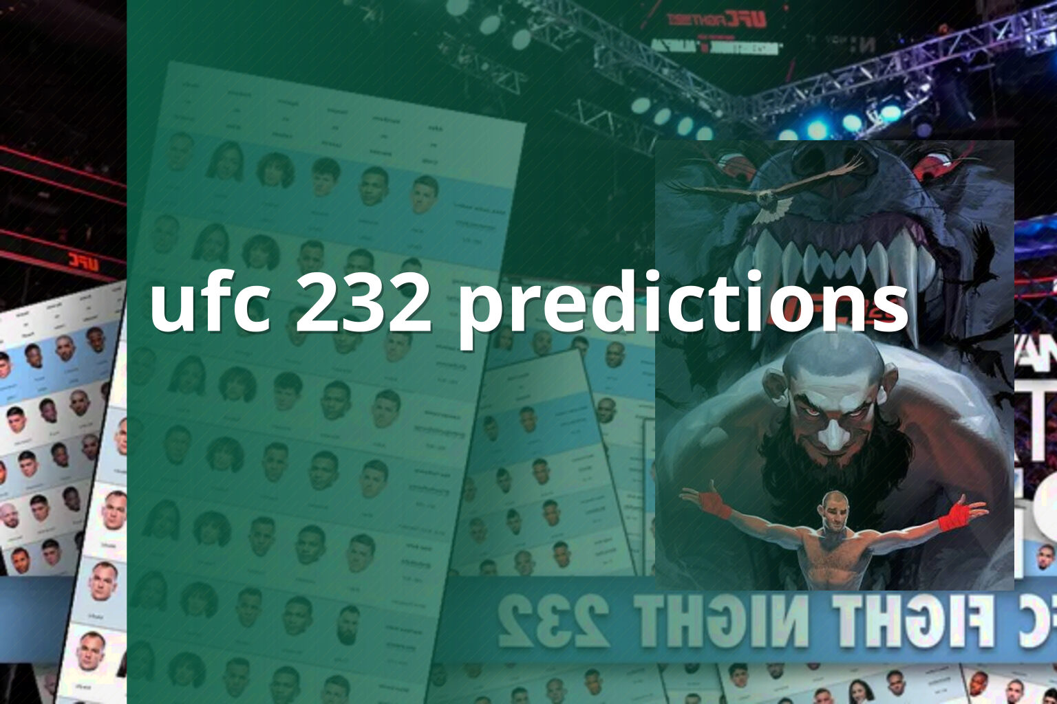ufc 232 predictions - sportsbook