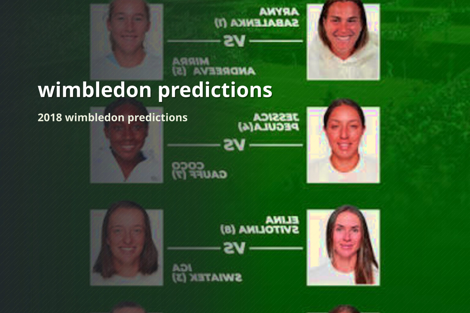 wimbledon predictions - sportsbook