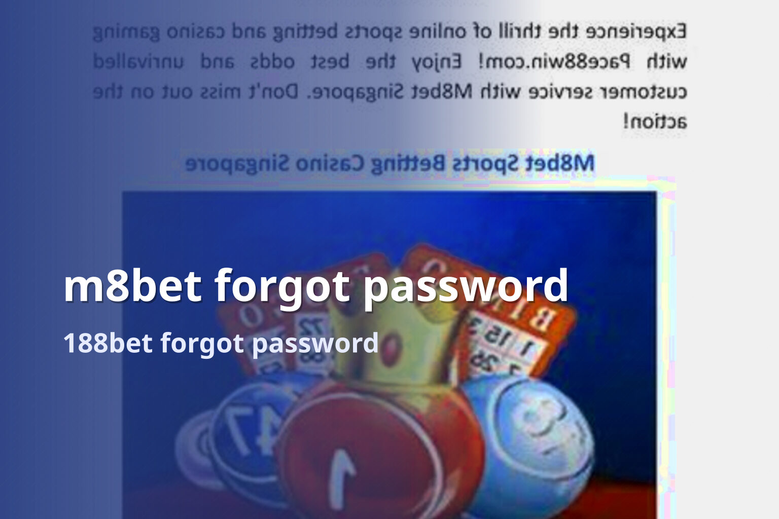 m8bet forgot password - gaming_brand