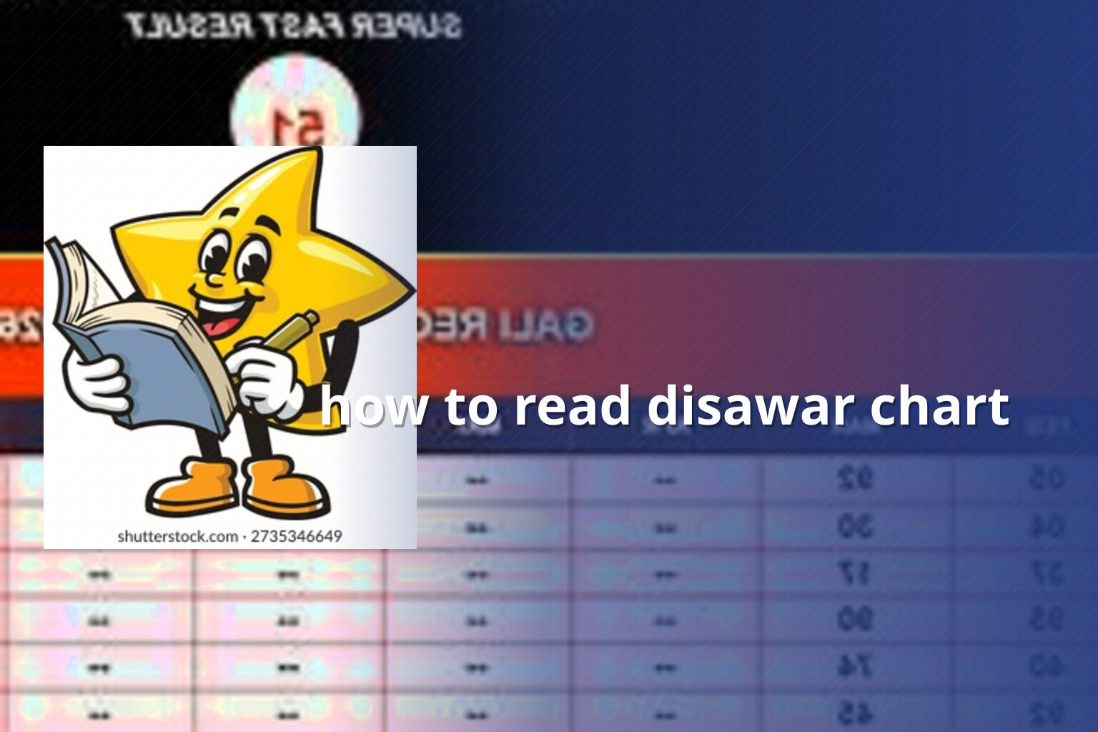 how to read disawar chart - matka_satta