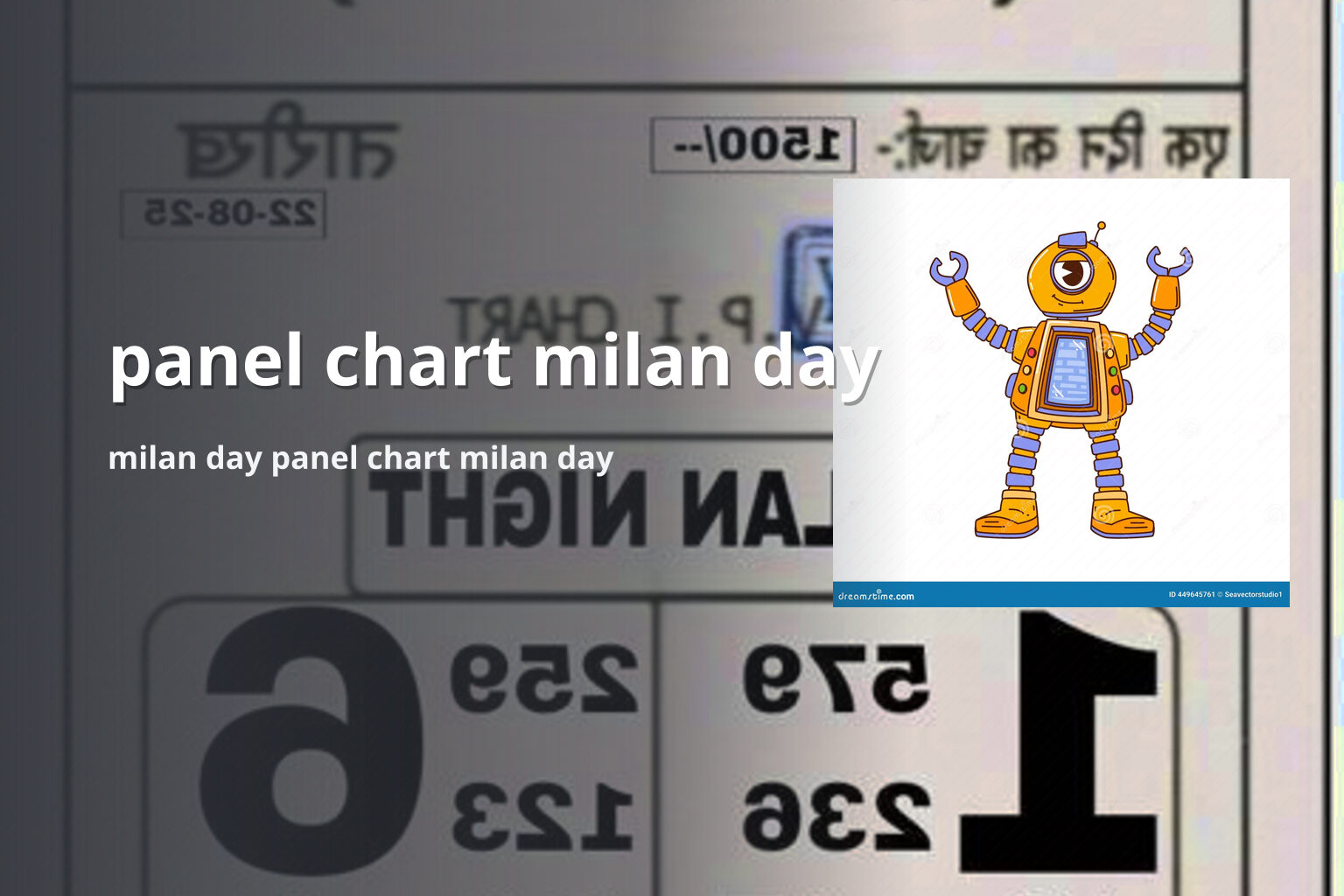 panel chart milan day milan day panel chart milan day