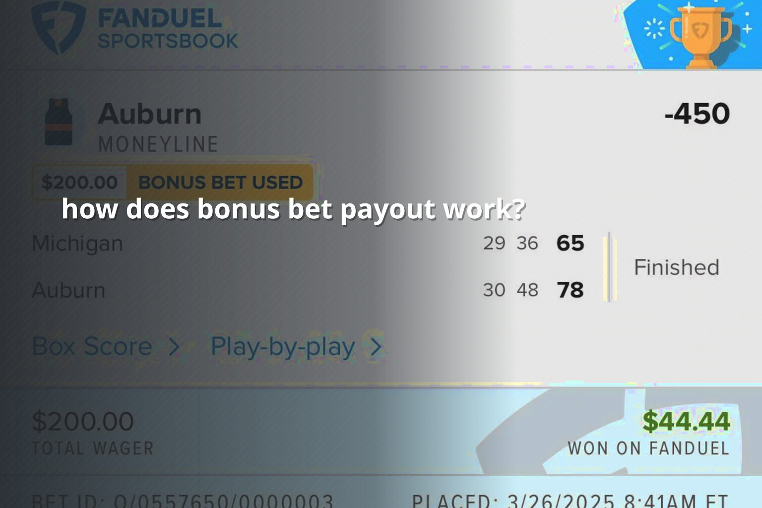 how does bonus bet payout work? - sportsbook