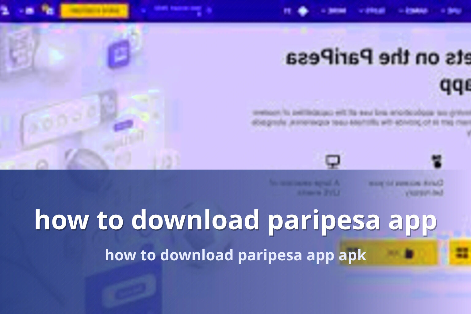 how to download paripesa app - gaming_brand