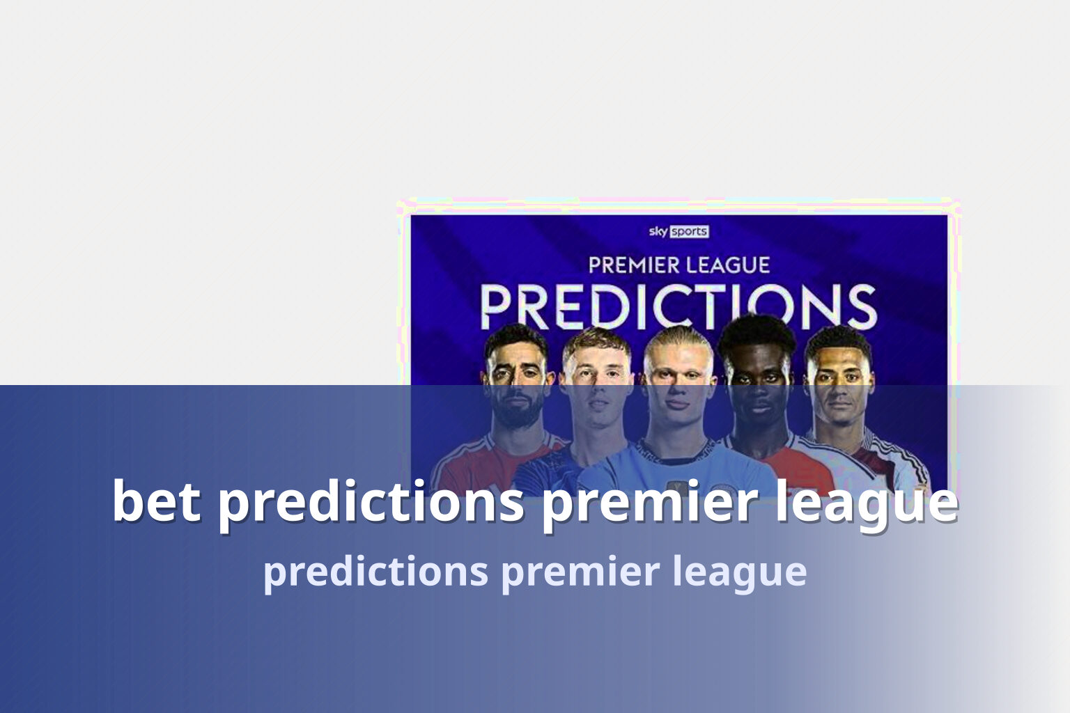 bet predictions premier league - sportsbook