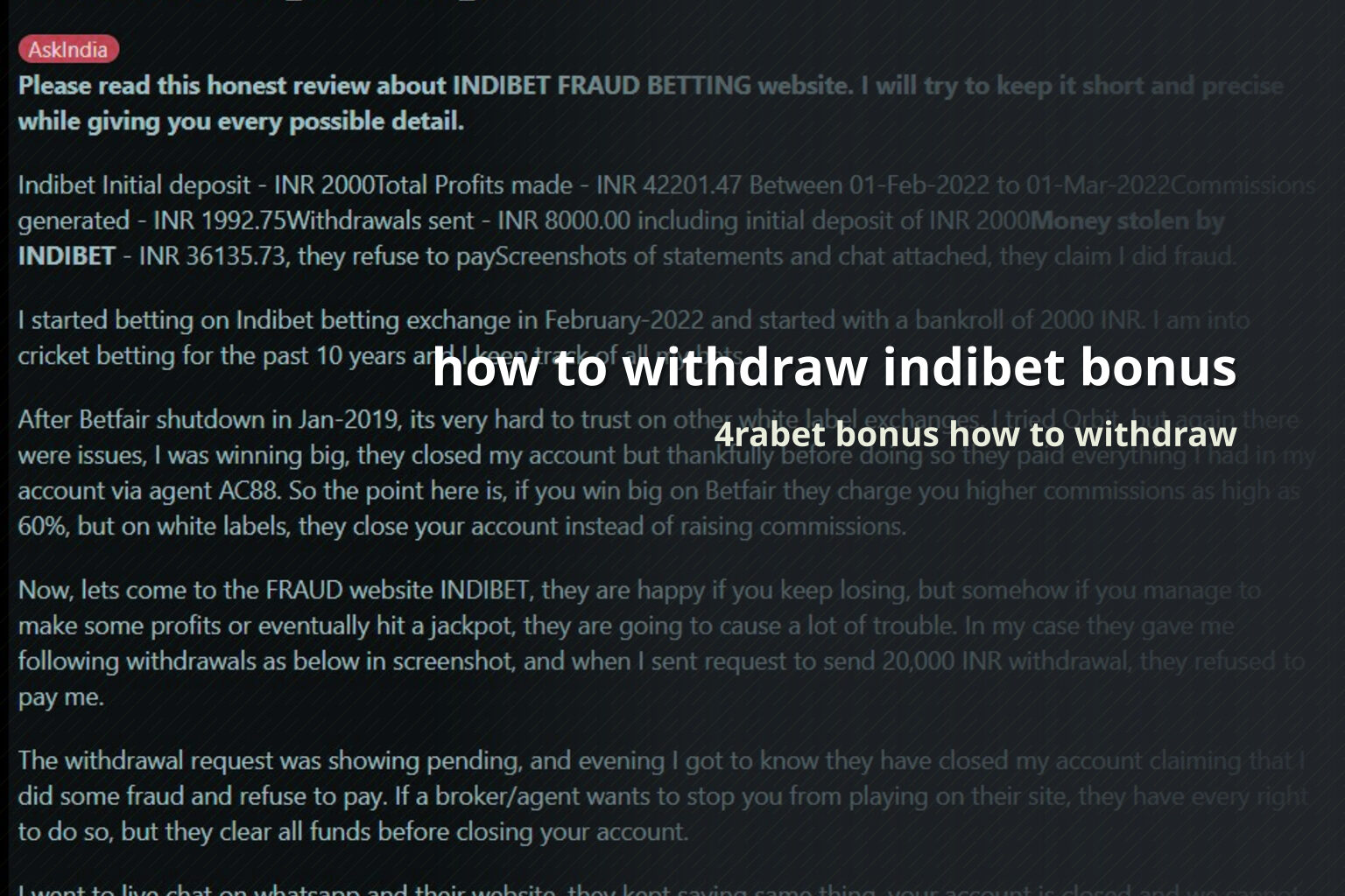 how to withdraw indibet bonus - gaming_brand