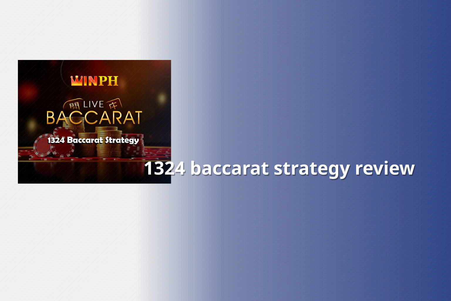 1324 baccarat strategy review - slots