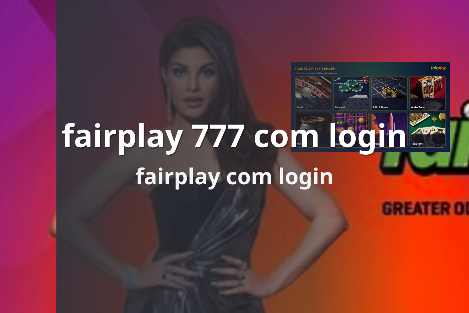 fairplay 777 com login fairplay com login