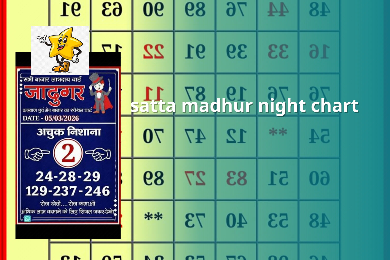 satta madhur night chart - matka_satta