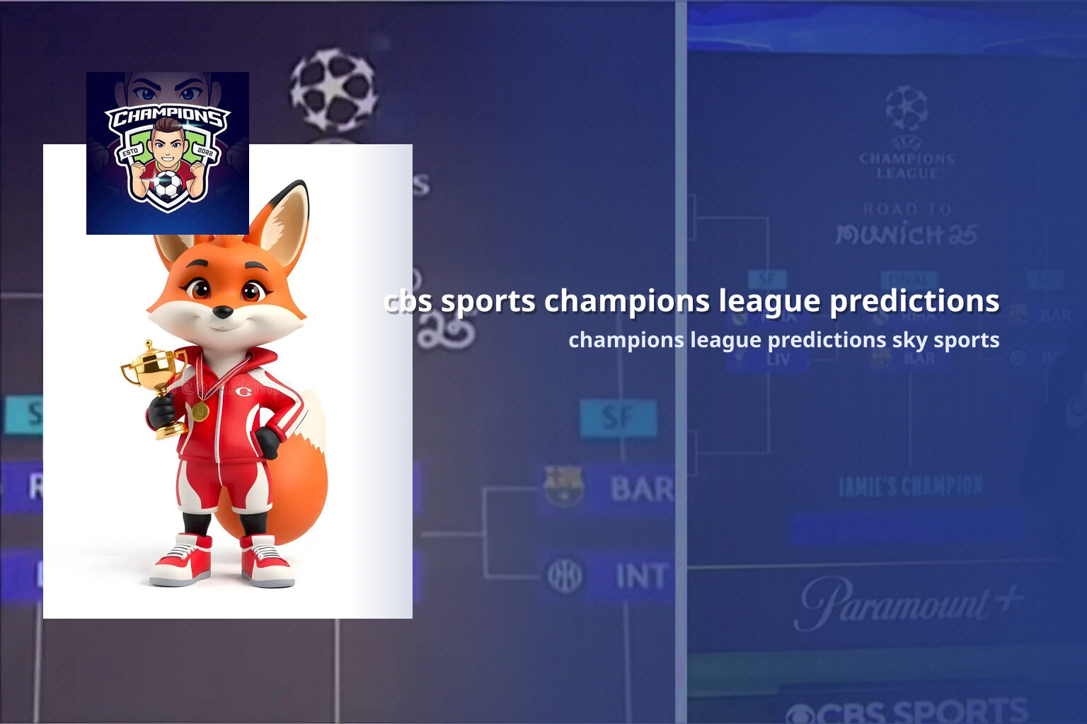 cbs sports champions league predictions - sportsbook