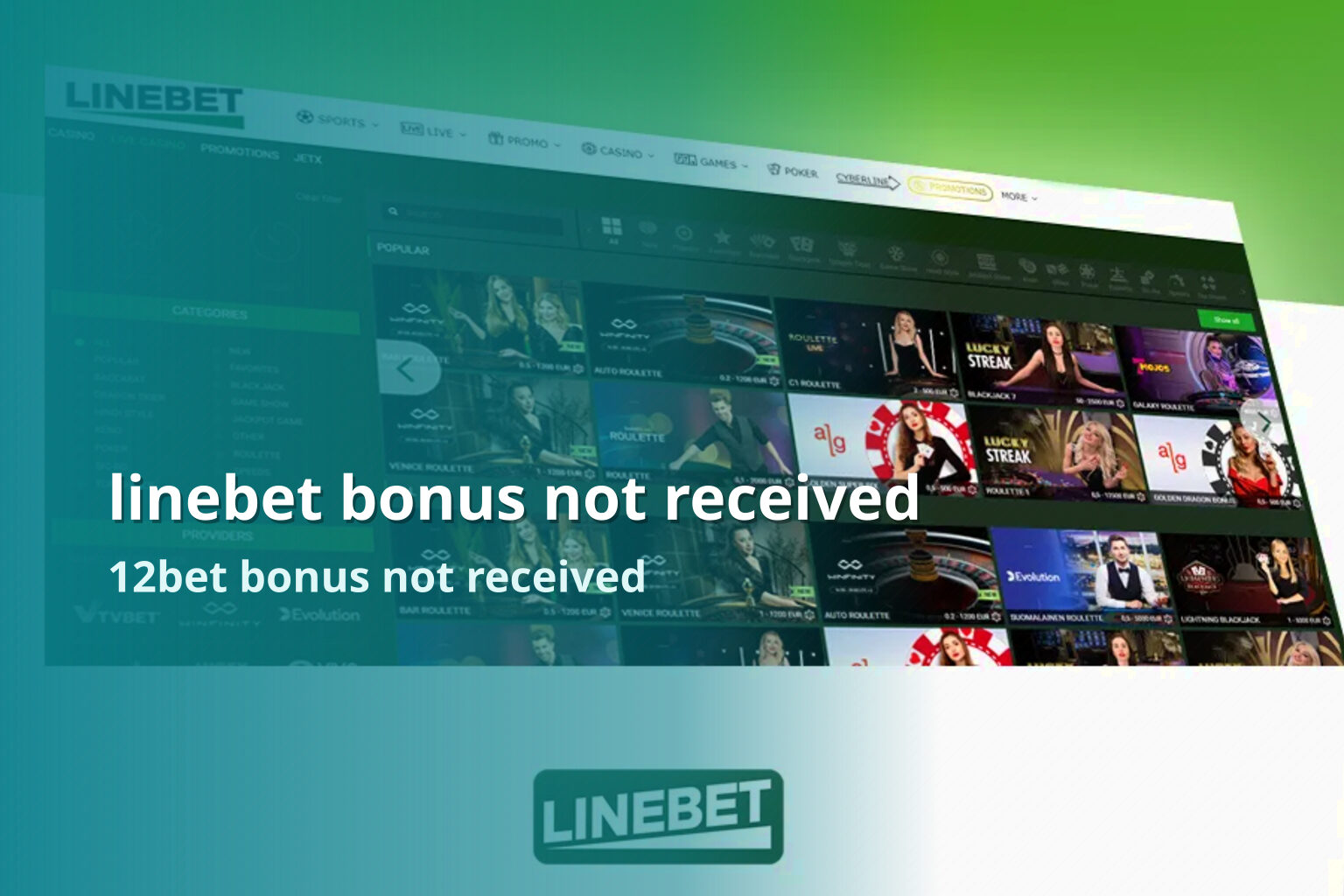 linebet bonus not received 12bet bonus not received